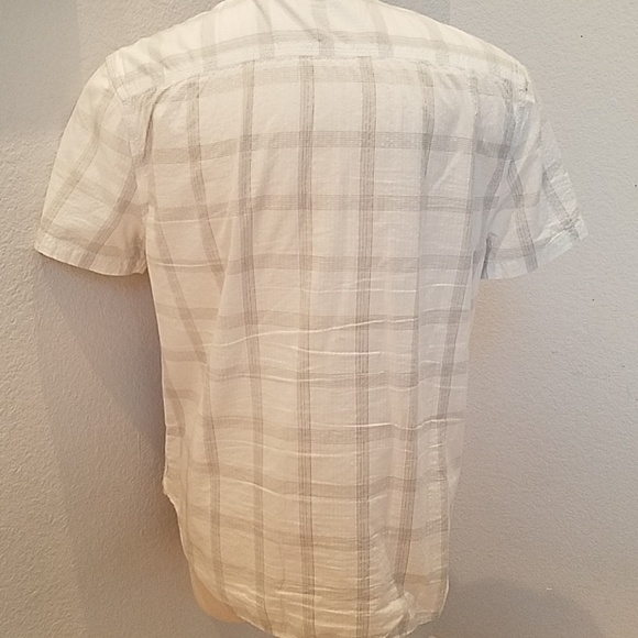 Lucky Brand Mens White Short Sleeve Shirt Large - Picture 3 of 4